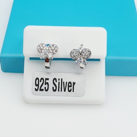 "925 Sterling Silver CZ Beautiful Earrings for Women, 1USPAR4265 - Picture 4 of 11
